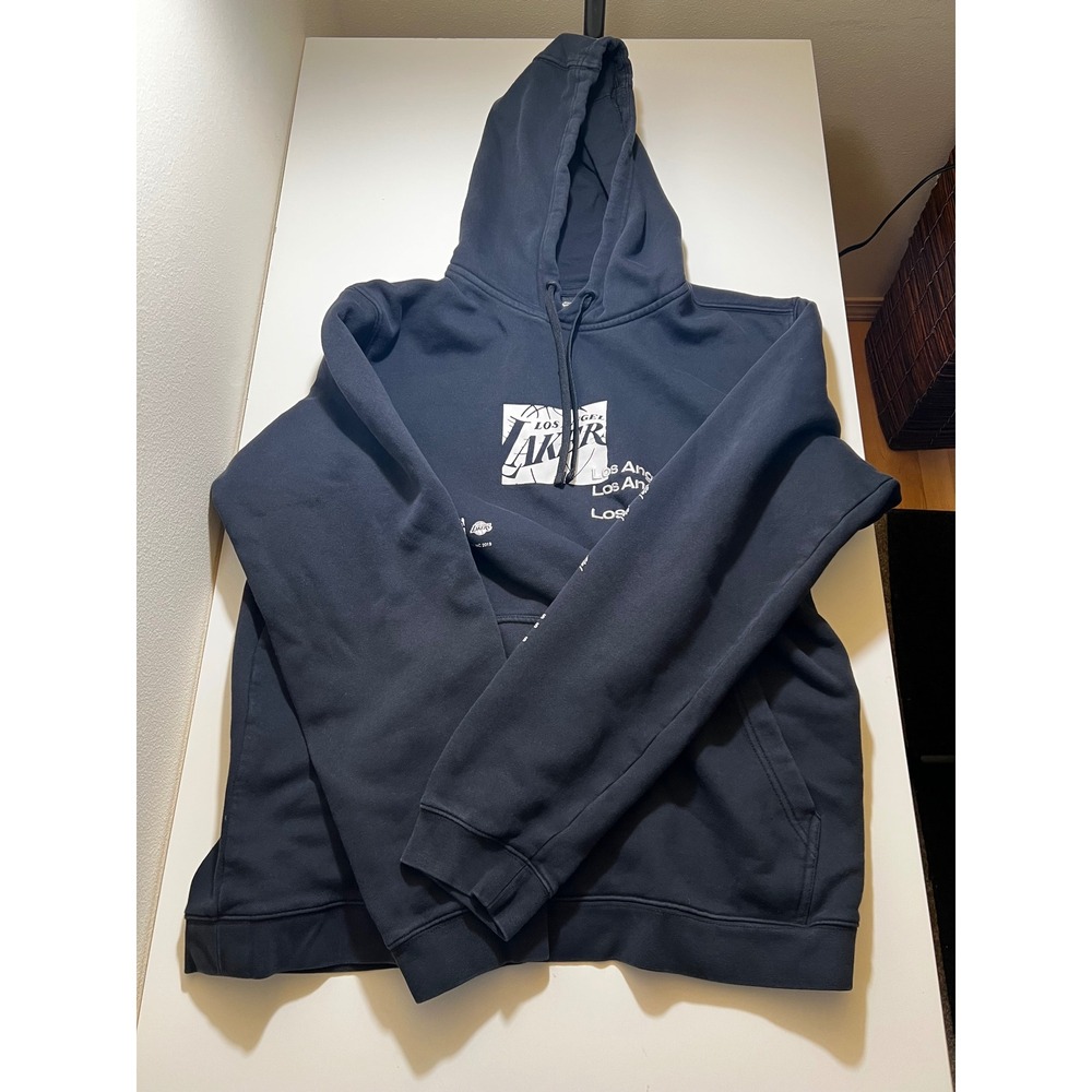 Nike Womens Los Angeles Lakes Hoodie XL Black Pullover Sweatshirt NBA 2019